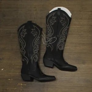 Wild Fable Kenzi Tall Western Dress Boots with Memory Foam Insole Black 7.5M
