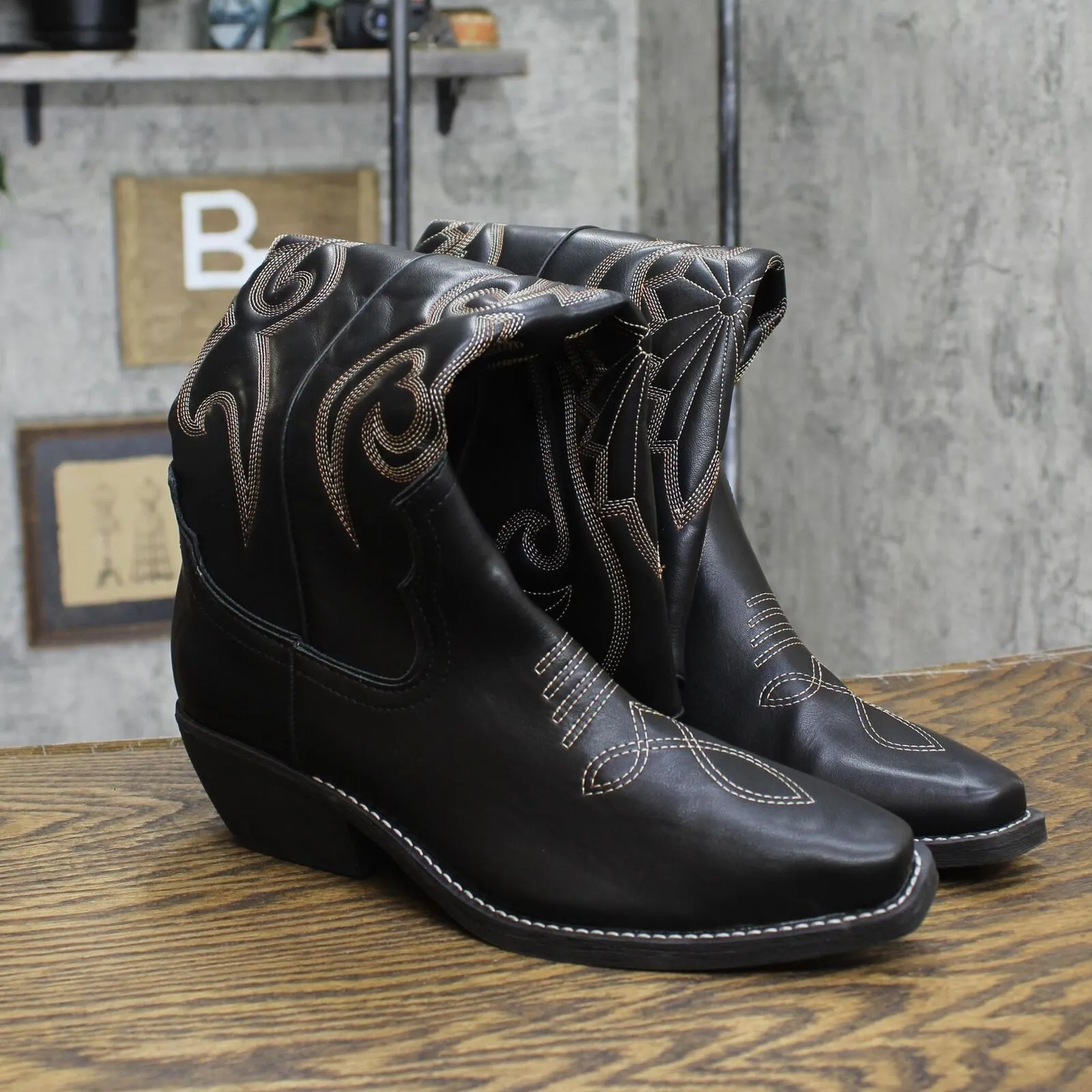 Wild Fable Kenzi Tall Western Dress Boots with Memory Foam Insole Black 9M