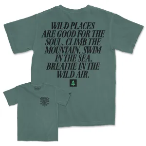 Wild Places Are Good For The Soul Back Print Pigment-Dyed Tee