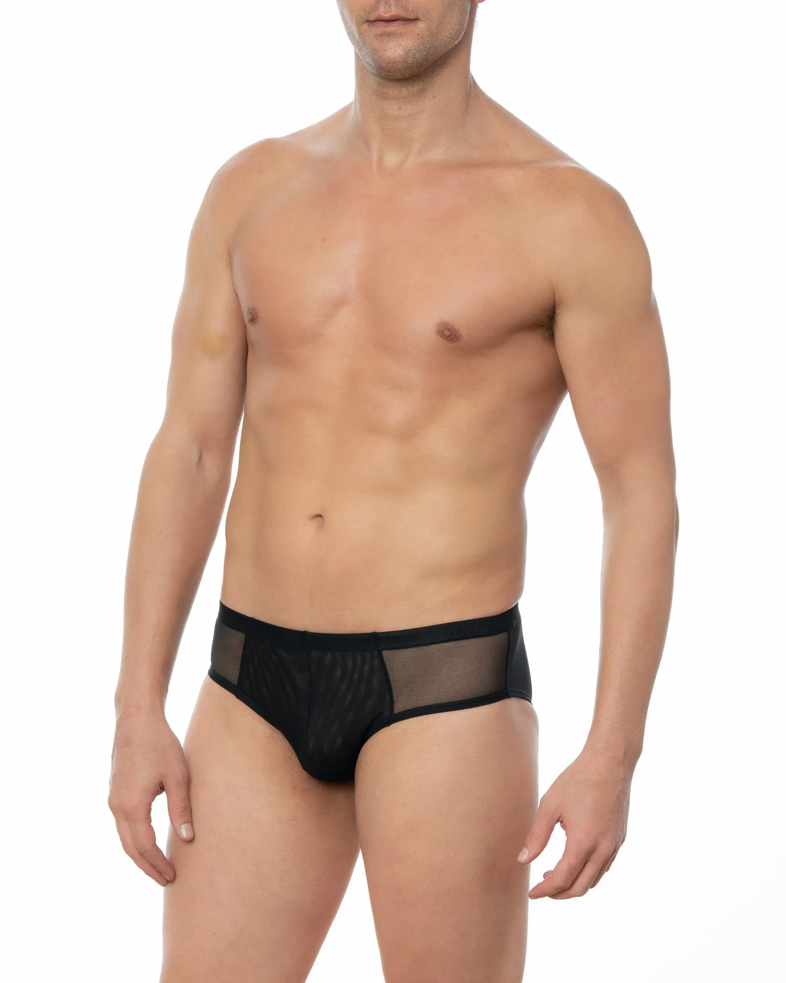 Wine JASPER -  Sheer Mesh Bikini Brief
