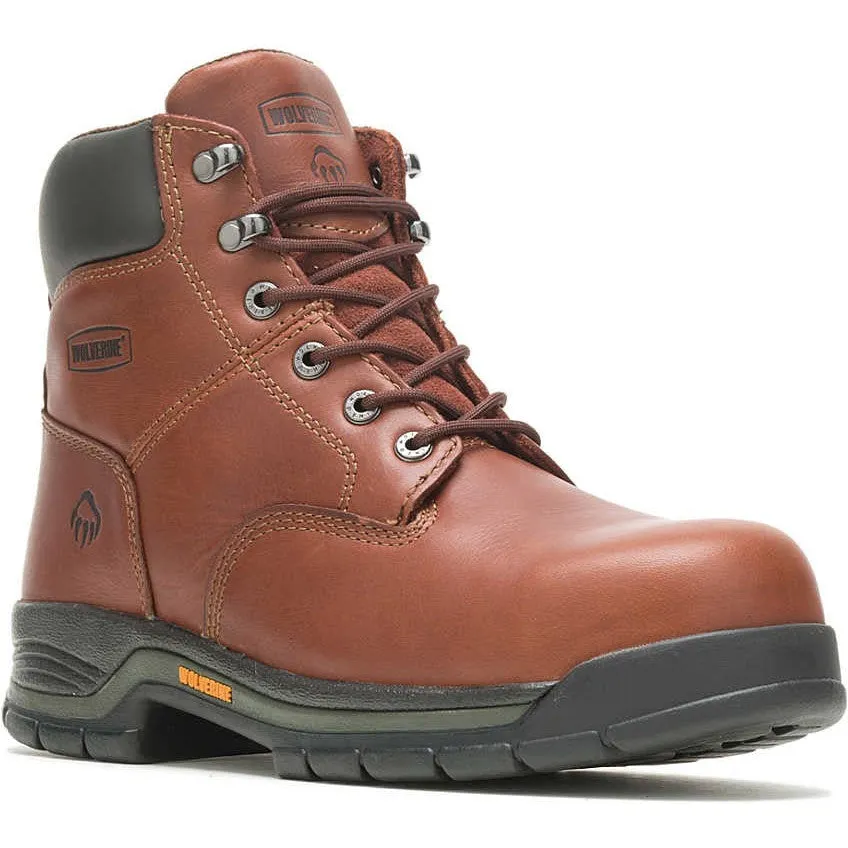 Wolverine Men's Harrison 6" Steel Toe Work Boot - Brown - W04904