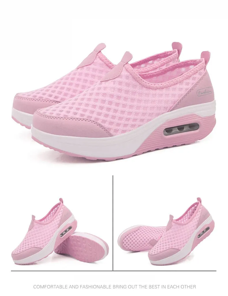 Women Casual Shoes Soft Bottom Walking Shoes Woman Air Mesh Shoes