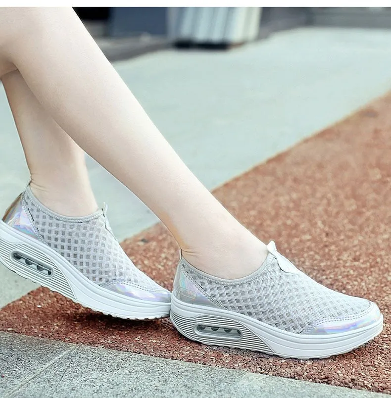 Women Casual Shoes Soft Bottom Walking Shoes Woman Air Mesh Shoes