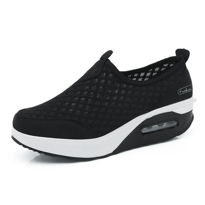 Women Casual Shoes Soft Bottom Walking Shoes Woman Air Mesh Shoes