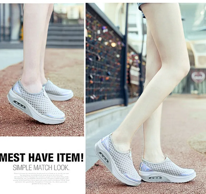 Women Casual Shoes Soft Bottom Walking Shoes Woman Air Mesh Shoes