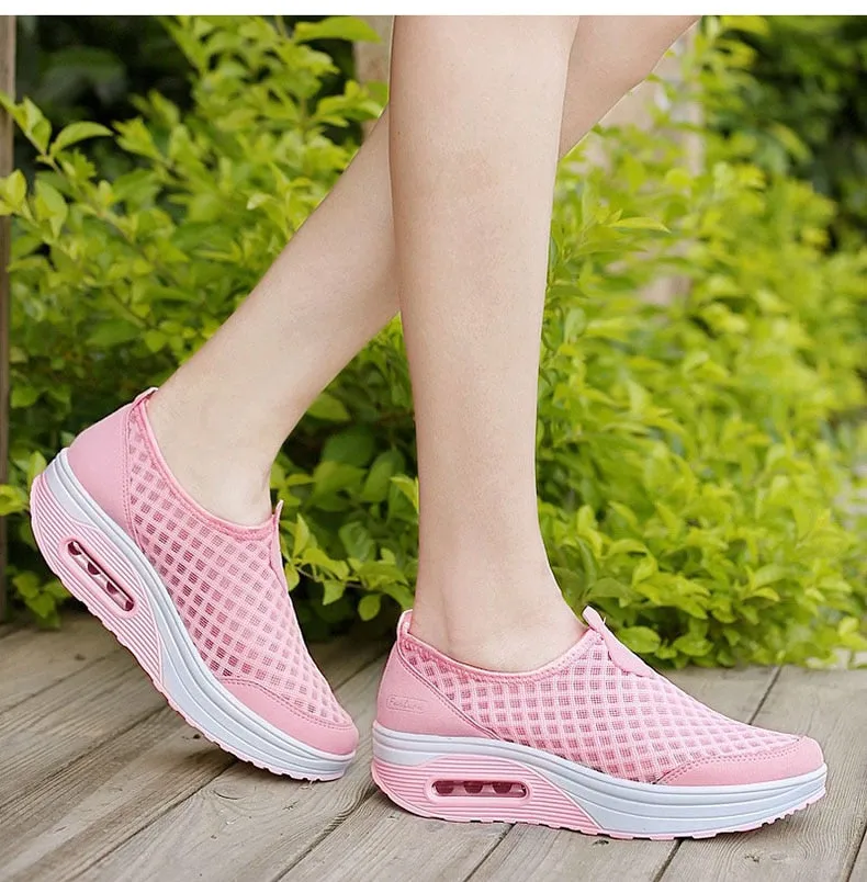 Women Casual Shoes Soft Bottom Walking Shoes Woman Air Mesh Shoes