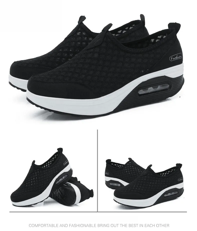 Women Casual Shoes Soft Bottom Walking Shoes Woman Air Mesh Shoes