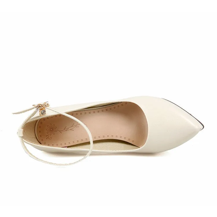 Women's Pointed Toe High Heel Platform Pumps