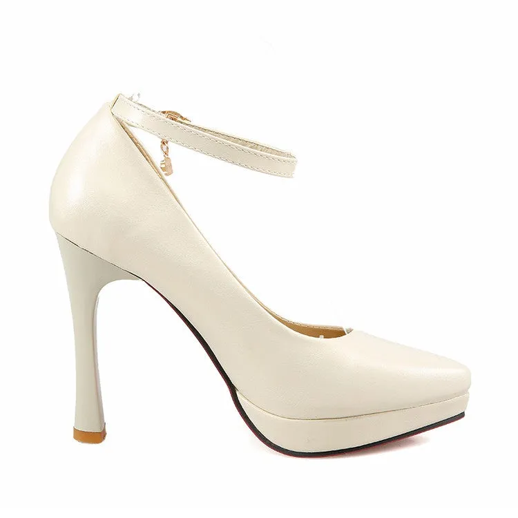 Women's Pointed Toe High Heel Platform Pumps