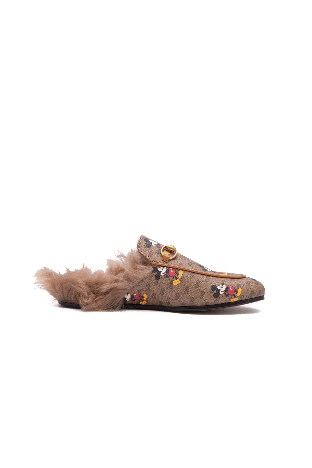 x Disney Fur Princetown Mules - Size 35.5