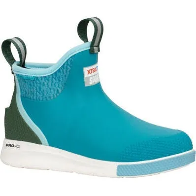 Xtratuf Women's Ankle 6" Waterproof Slip Resist Deck Sport Boot -Green- ADSW-300
